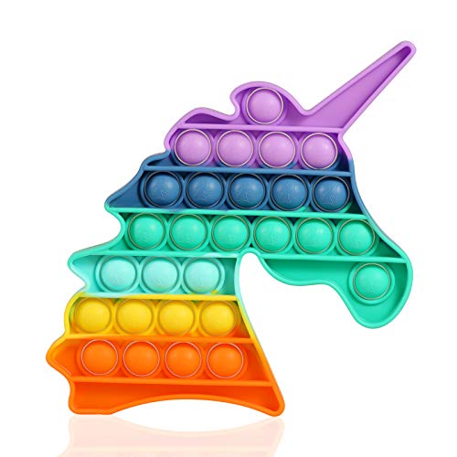 Rainbow Unicorn Fidget Pop It Toy
