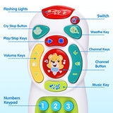 Sobebear Baby Toys 6 to 12 Months TV Remote Toy with Light and Sounds for 6 Months+