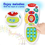 Sobebear Baby Toys 6 to 12 Months TV Remote Toy with Light and Sounds for 6 Months+