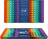 Jumbo Sized Fidget Popper Toy Board Game Rainbow Pop Bubble Fidget