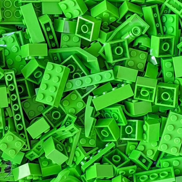 Assorted Green LEGOs by the Pound