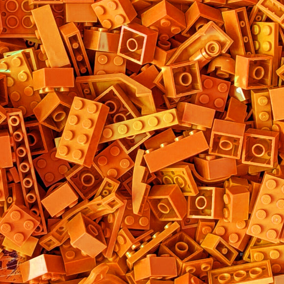 Assorted Orange LEGOs by the Pound