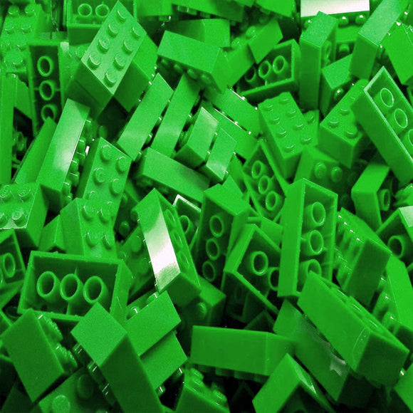 Green LEGO Bricks by the Pound